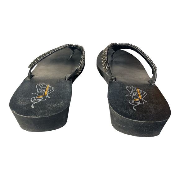 Unlisted by Kennth Cole Women's Shell Sequins Thong Sandals 10 - Picture 3 of 6